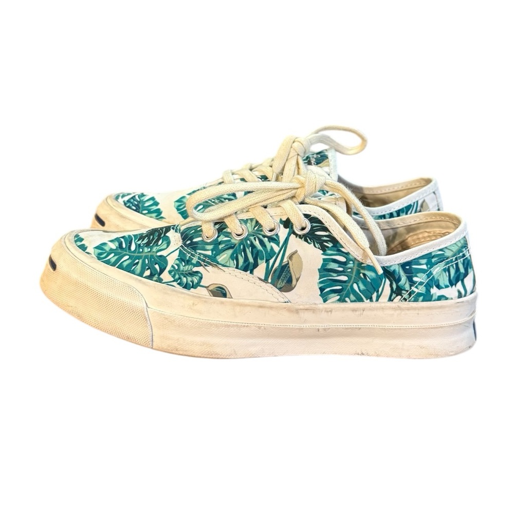 Converse Jack Purcell Signature Ox Tropical White/Holly Floral Women’s Size 7 - Picture 3 of 8